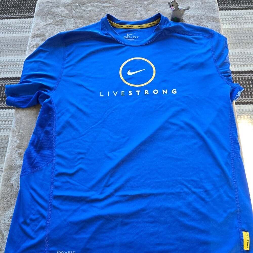 Nike Livestrong blue T shirt